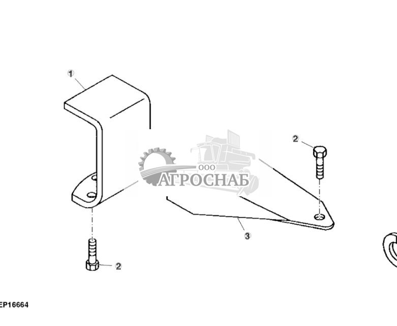 Mounting Bracket, BaleTrak™ Pro Monitor, W Sound-Gard Cab - ST318792 7.jpg